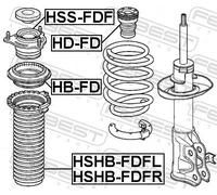 FEBEST HSHB-FDFR Protective Cap / Bellow, shock absorber
