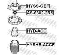 Fits FEBEST HYD-ACC FRONT SHOCK ABSORBER REBOUND HYUNDAI ACCENT 00 (1 ⭐UK Stock⭐