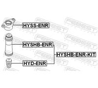 FEBEST HYSHB-ENR-KIT Dust cover kit, shock absorber