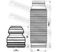 ✅Fits FEBEST HYSHB-IX20F-KIT FRONT SHOCK ABSORBER COVER WITH REBOUND ⭐UK Seller⭐