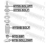 Fits FEBEST HYSI-SOLLOWF LOWER SPRING INSERT HYUNDAI ACCENT 11 (2011- ⭐UK Stock⭐