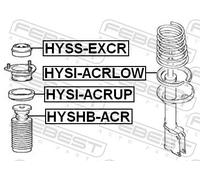 SUSPENSION STRUT SUPPORT MOUNT HYSS-EXCR FOR HYUNDAI ACCENT/GYRO/II/Hatchback