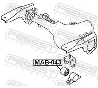 FEBEST MAB-043 Mounting, differential
