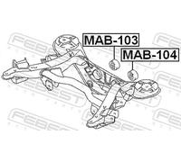 Febest Differential Mount MAB-103 – Rear Right for Mitsubishi Pajero Classic