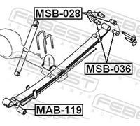 FEBEST MAB-119 Bush, leaf spring