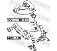 FEBEST MAB-130 Trailing arm / Suspension arm bush