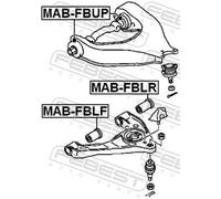 Fits FEBEST MAB-FBUP BUSHING, FRONT UPPER CONTROL ARM ⭐UK Stock⭐