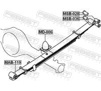 FEBEST MD-006 Rubber Buffer, suspension
