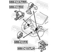 FEBEST MM-CYATRR Engine mount