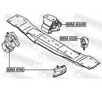 FEBEST MM-K60R Mounting, manual transmission