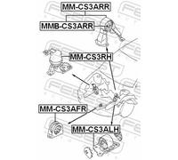 Fits FEBEST MMB-CS3ARR ENGINE REAR CUSHION SILENT BLOCK MITSUBISHI LA ⭐UK Stock⭐