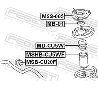 ✅Fits FEBEST MSHB-CU5WF FRONT SHOCK ABSORBER COVER MITSUBISHI LANCER ⭐UK Seller⭐