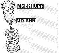 Fits FEBEST MSI-KHUPR REAR SPRING TOP INSERT MITSUBISHI CHALLENGER K9 ⭐UK Stock⭐