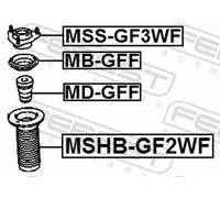 FEBEST MSS-GF3WF Mounting, shock absorbers