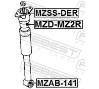 Fits FEBEST MZAB-141 BUSHING, REAR SHOCK ABSORBER