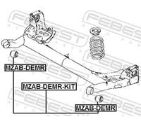 FEBEST MZAB-DEMR Axle bush