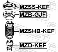 FEBEST MZD-KEF Rubber Buffer, suspension for MAZDA