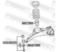 FEBEST MZD-TRBR Rubber Buffer, suspension