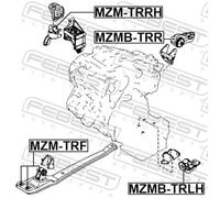 Engine mount Right Front MZM-TRRH FEBEST for MAZDA FORD FORD USA