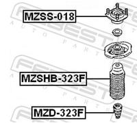 Febest Shock Absorber Bellow MZSHB-323F Protective Cap - Fits Mazda 323 F/P MK VI