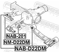 FEBEST NAB-201 Differential mount