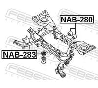 MOUNTING DIFFERENTIAL NAB-283 FOR NISSAN ARMADA/III/SUV PATHFINDER 2.5L 4cyl