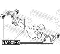 FEBEST NAB-332 Differential mount
