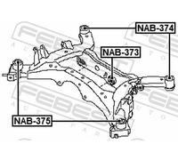 FEBEST NAB-373 Axle bush