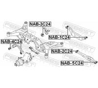FEBEST NAB-4C24 Differential mount