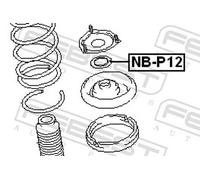 FEBEST NB-P12 Top strut mount bearing