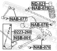 FEBEST ND-021 Rubber Buffer, suspension