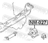 ENGINE MOUNTING FOR NISSAN AD ALMERA PRIMERA FEBEST NM-027 FITS LEFT FRONT