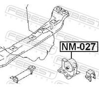 ENGINE MOUNTING FOR NISSAN AD ALMERA PRIMERA FEBEST NM-027 FITS LEFT FRONT