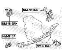 FEBEST NM-N16RH Engine mount