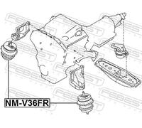 FEBEST NM-V36FR Engine mount