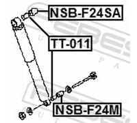 FEBEST NSB-F24M Spacer Bush, shock absorber