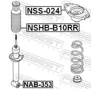 Fits FEBEST NSHB-B10RR REAR SHOCK ABSORBER COVER NISSAN SUNNY/ALMERA ⭐UK Stock⭐