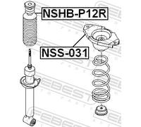 ✅Fits FEBEST NSHB-P12R REAR SHOCK ABSORBER COVER NISSAN PRIMERA P12 ⭐UK Seller⭐