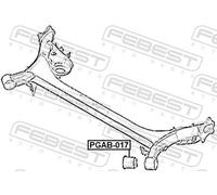 FEBEST PGAB-017 Axle bush