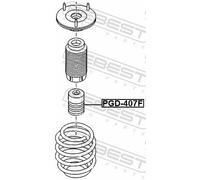 Fits FEBEST PGD-407F FRONT SHOCK ABSORBER REBOUND PEUGEOT 407 2004-20 ⭐UK Stock⭐