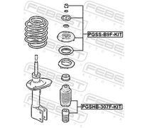 Febest Repair Kit Suspension Strut Support Mount PGSS-B9F-KIT Front Axle for Peugeot Partner/MPV