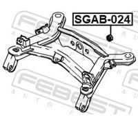 4x ✅Fits FEBEST SGAB-024 REAR DIFFERENTIAL BUSHING ⭐UK Seller⭐