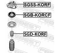 FEBEST SGD-KORF Rubber Buffer, suspension