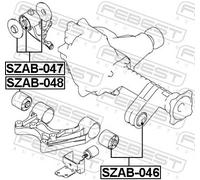 FEBEST SZAB-047 Differential mount