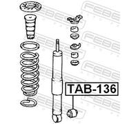 Shock Absorber Bush FEBEST TAB-136