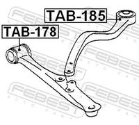 FEBEST TAB-185 Trailing arm / Suspension arm bush