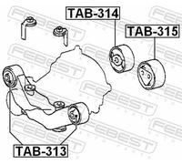 FEBEST TAB-314 Differential mount