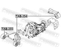 FEBEST REAR FRONT DIFFERENTIAL MOUNTING TAB354