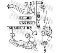 FEBEST TAB-487 Trailing arm / Suspension arm bush