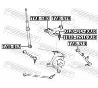 FEBEST TAB-580 Trailing arm / Suspension arm bush